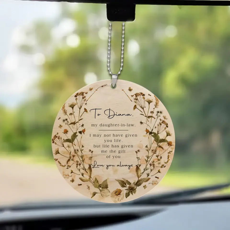Life Gave Me The Gift Of You Daughter-in-law - Personalized Car Ornament - Best Gift For Daughter-in-law - 303IHPNPOR265