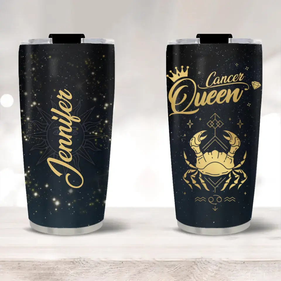 Zodiac Sign In Galaxy Personalized Tumbler
