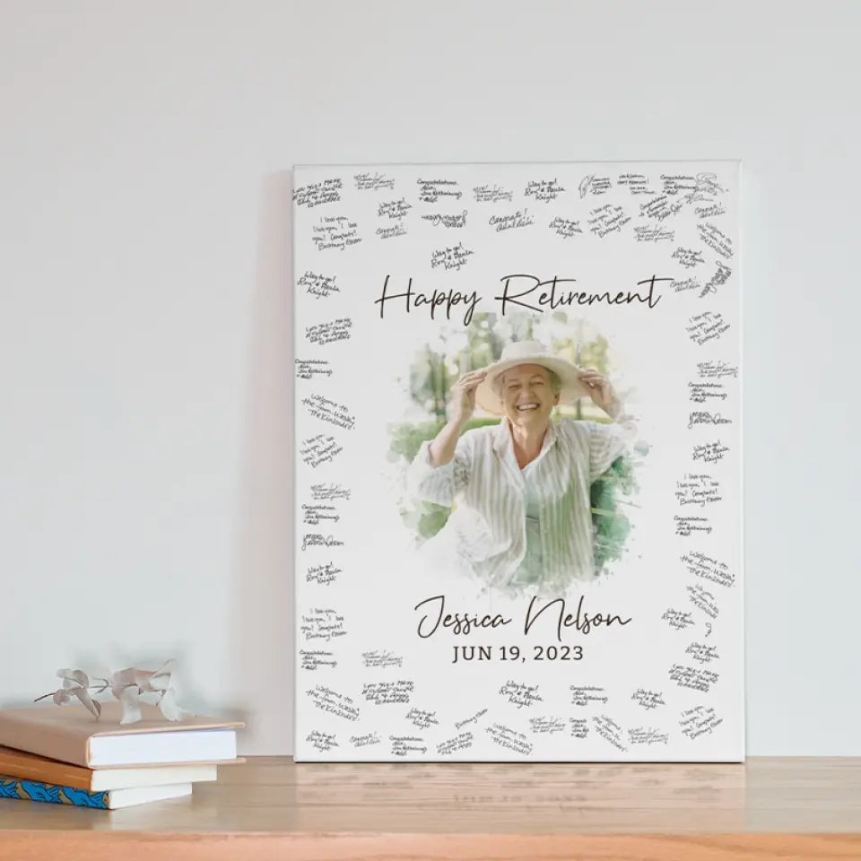 Congratulations 2025 Guest Artwork To Sign - Custom Canvas Poster - Graduation Gifts