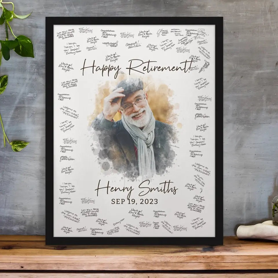 Congratulations 2025 Guest Artwork To Sign - Custom Canvas Poster - Graduation Gifts