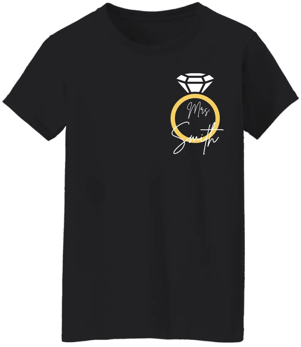 Bride To Be Engagement Ring Future Mrs Custom Tshirt Engagement Gift For Her