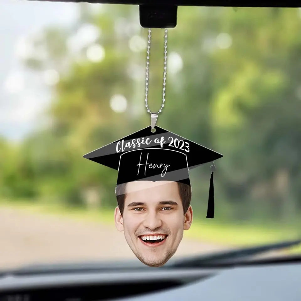 Class Of 2023 - Custom Face Photo Car Ornament - Best Gift For Friends For Him/Her - Graduation Gift - Anniversary Gift - 305IHPTLOR526