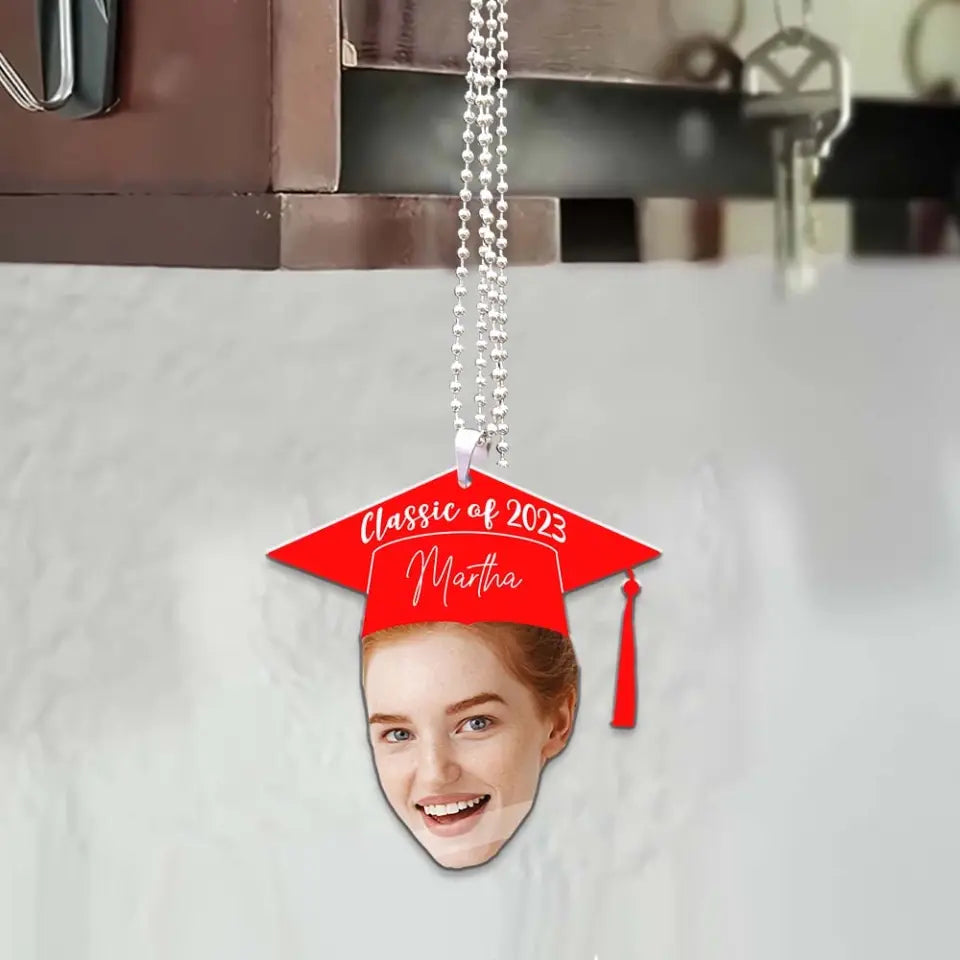 Class Of 2023 - Custom Face Photo Car Ornament - Best Gift For Friends For Him/Her - Graduation Gift - Anniversary Gift - 305IHPTLOR526