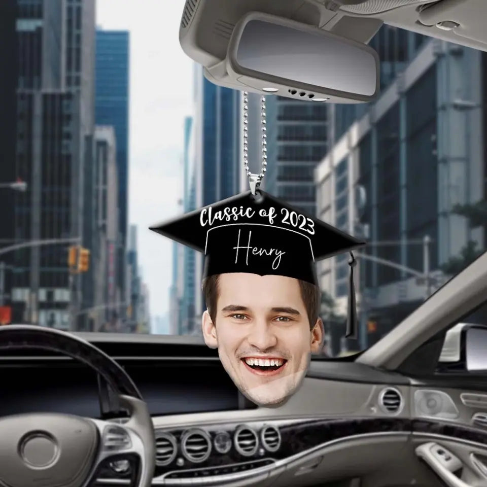 Class Of 2023 - Custom Face Photo Car Ornament - Best Gift For Friends For Him/Her - Graduation Gift - Anniversary Gift - 305IHPTLOR526