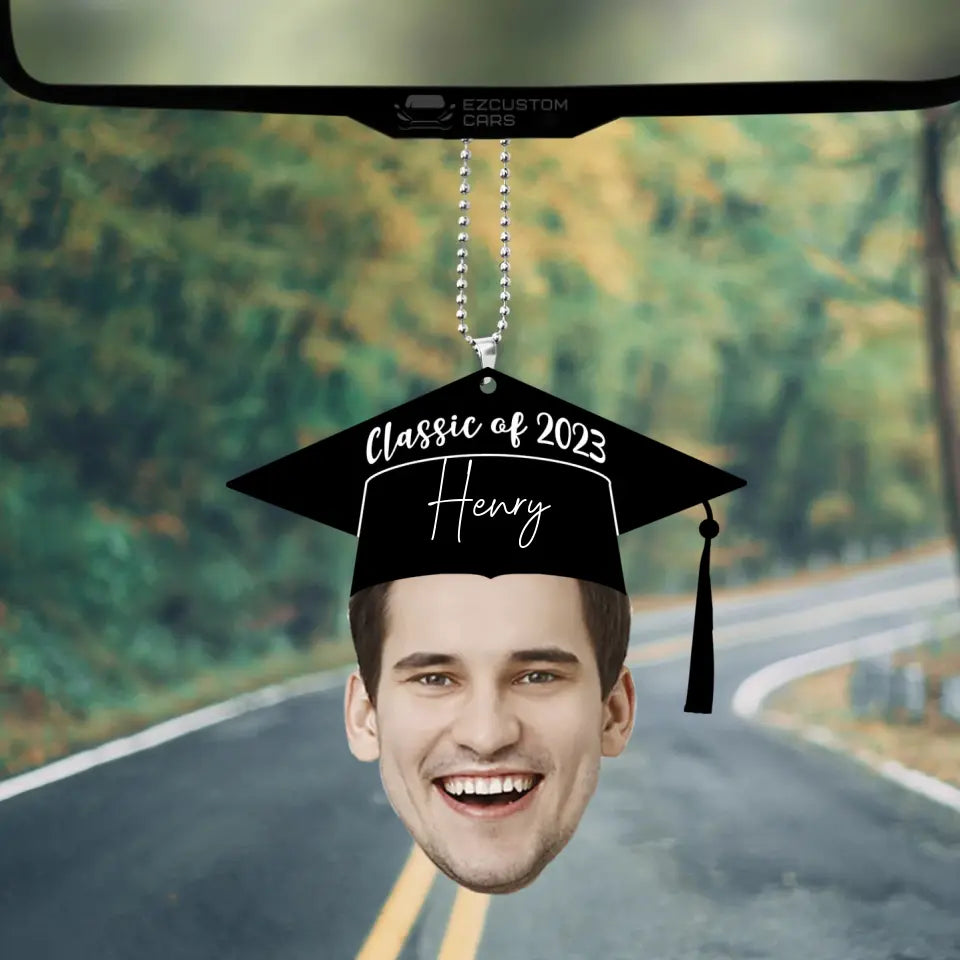 Class Of 2023 - Custom Face Photo Car Ornament - Best Gift For Friends For Him/Her - Graduation Gift - Anniversary Gift - 305IHPTLOR526