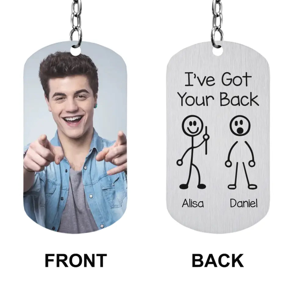 I've Got Your Back - Personalized Upload Photo Keychain
