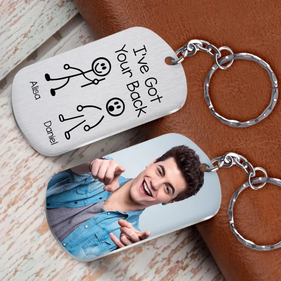 I've Got Your Back - Personalized Upload Photo Keychain