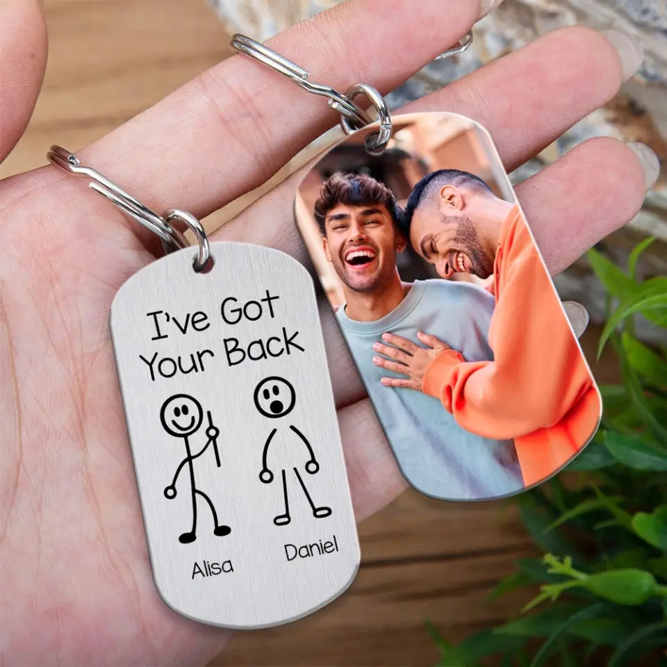 I've Got Your Back - Personalized Upload Photo Keychain
