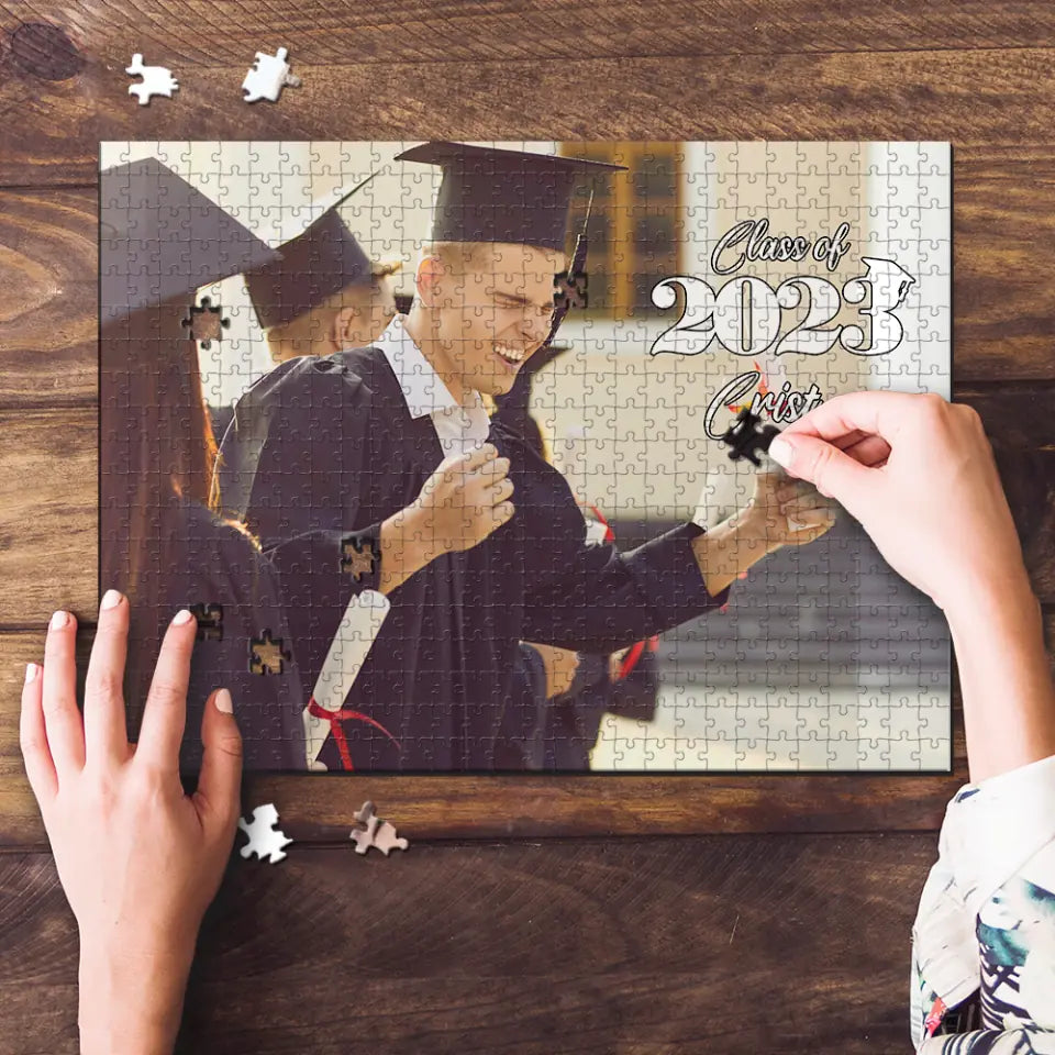 Class Of 2024 - Puzzle Game Home Decor - Graduation Gift For Family Children Kids