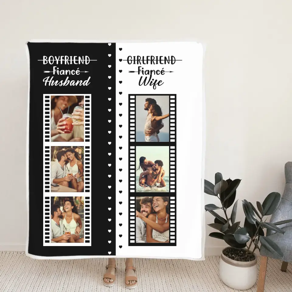 From Girlfriend To Wife New Married Couple Custom Blanket Wedding Gift