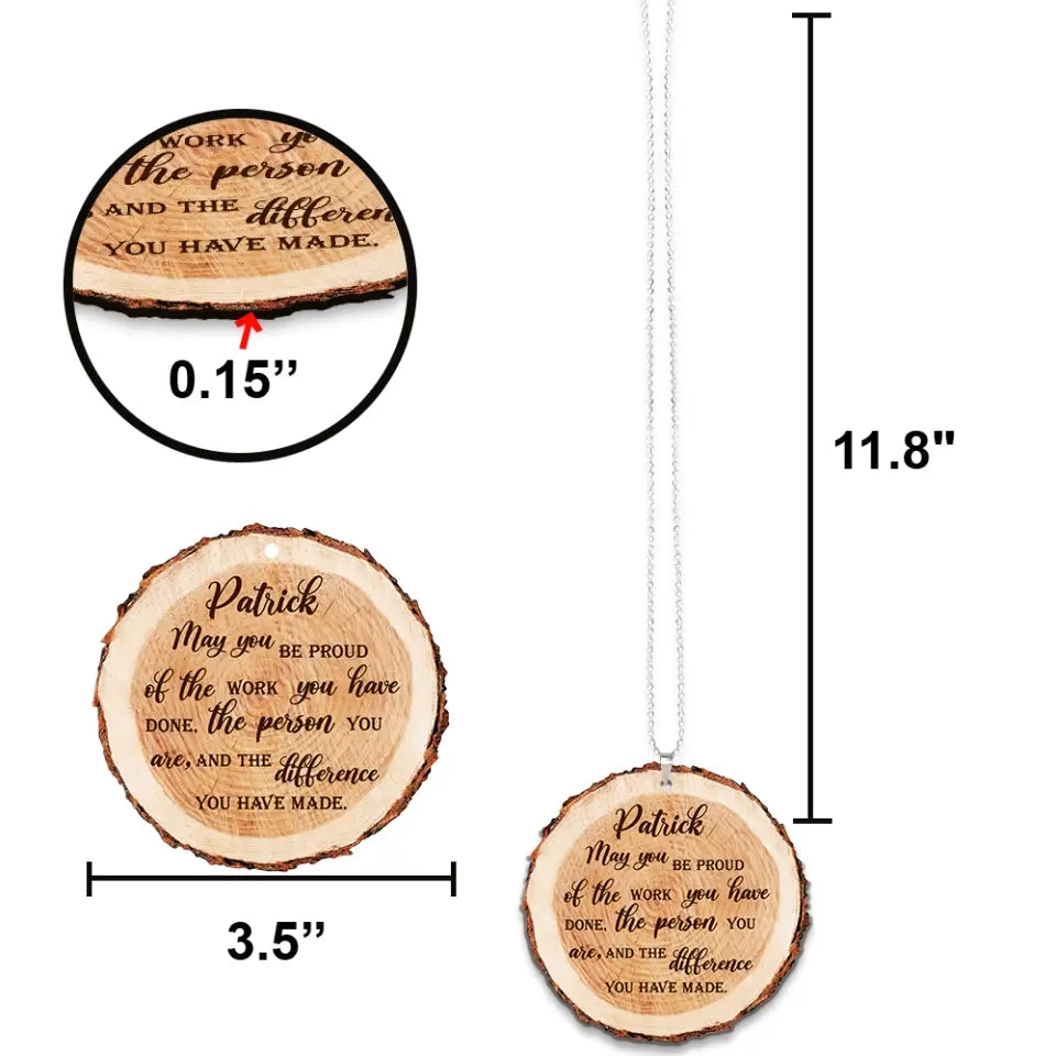 May You Be Proud of the Work You Have Done Custom Ornament Retirement Gift