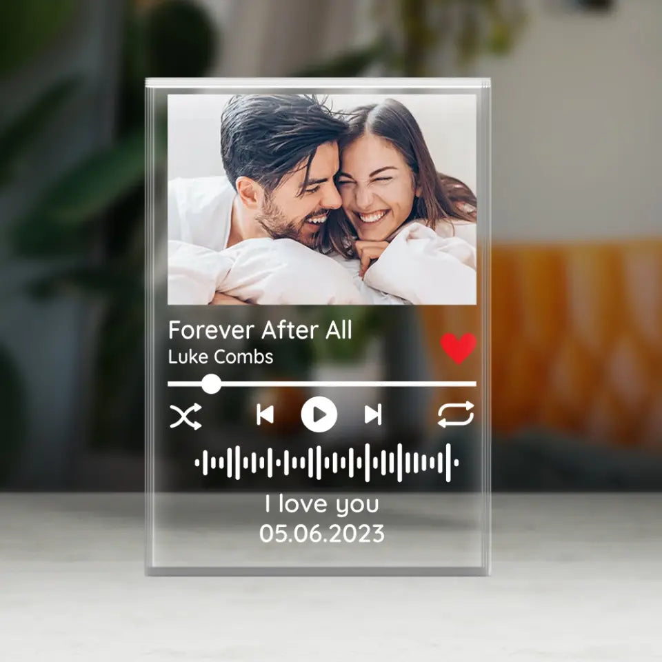 Melody Of Love Personalized Acrylic Plaque