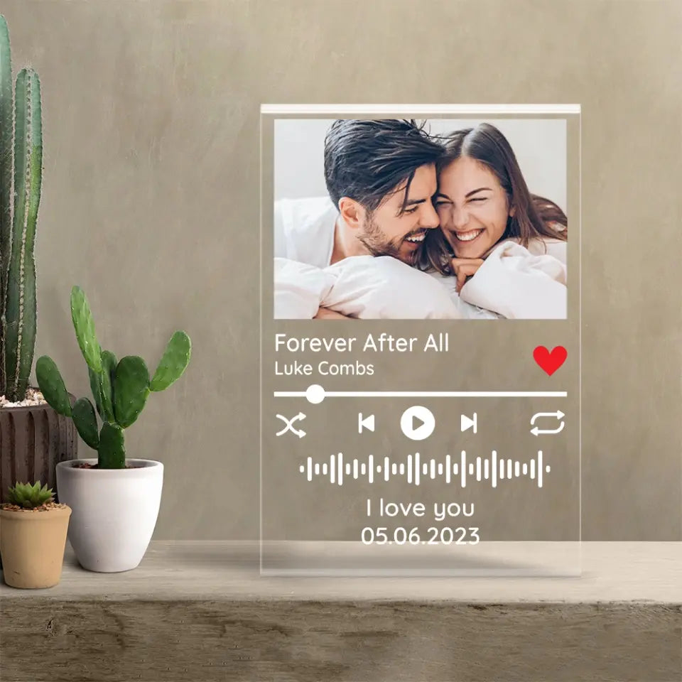 Melody Of Love Personalized Acrylic Plaque