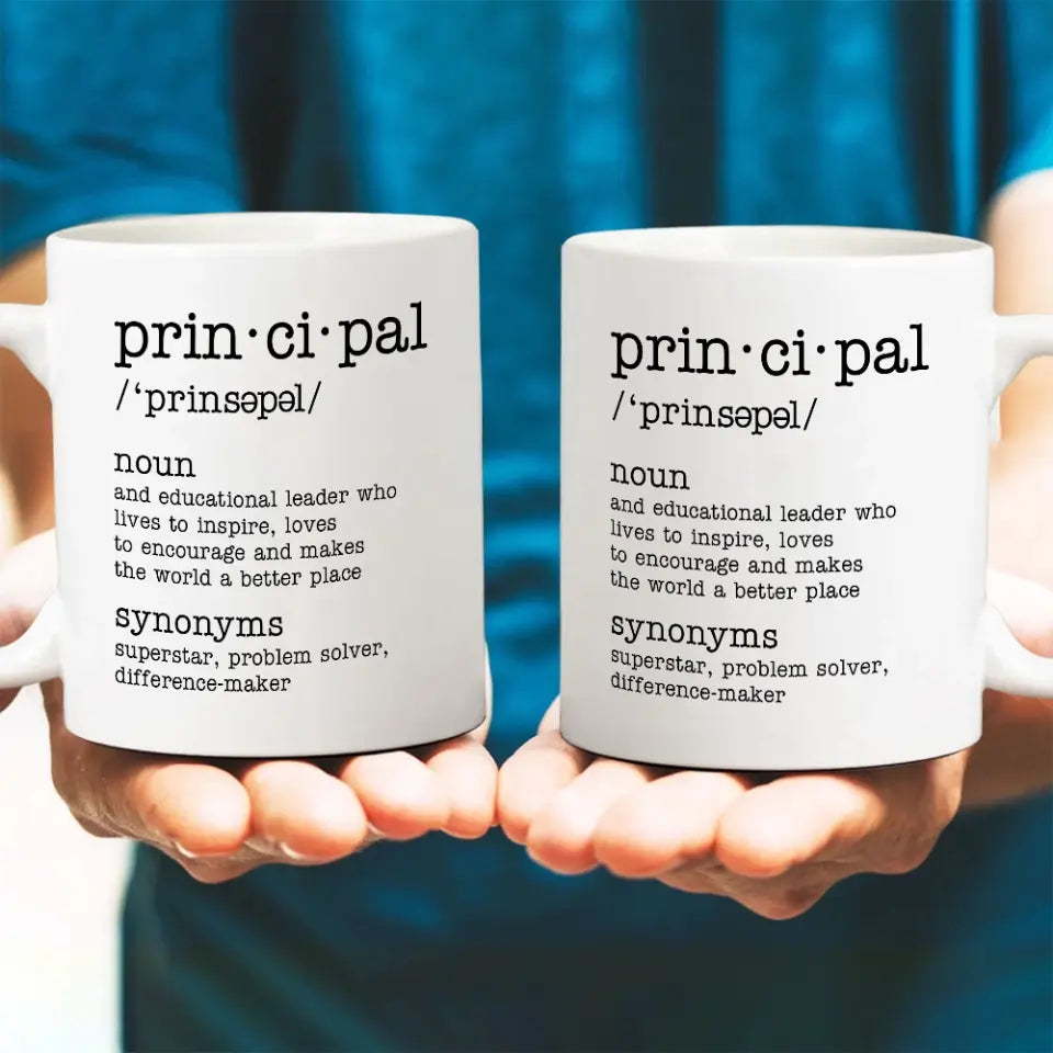 Principal Description - Personalized Mug 11oz 15oz - Gift For Principal