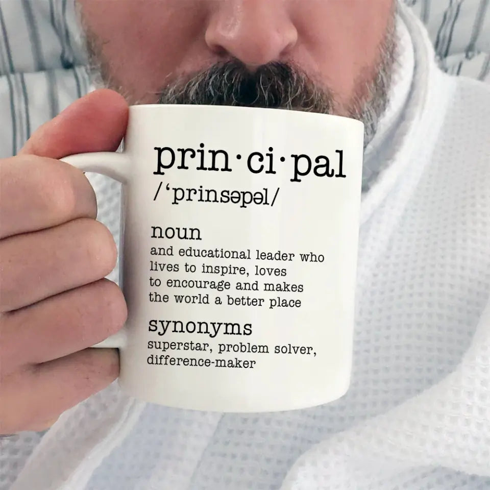 Principal Description - Personalized Mug 11oz 15oz - Gift For Principal