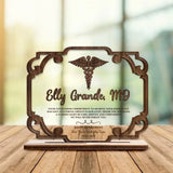 Your Unwavering Commitment To Sharing Your Knowledge - Personalized Acrylic/Wooden Plaque - Thank You Gift For Doctors - Graduation Gift For Him/Her - Retirement Gift For Co-worker - 305ICNNPWP657