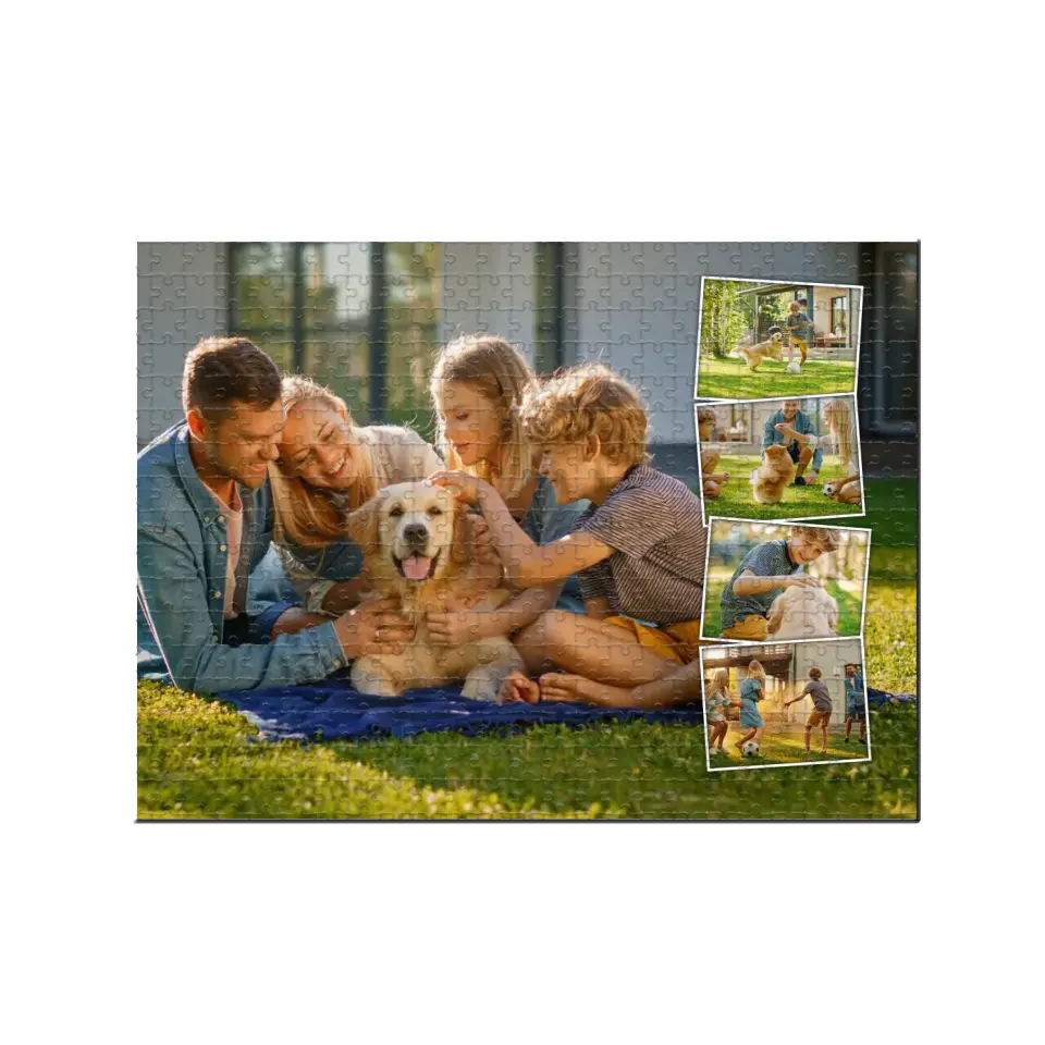 Personalized Valentine Gifts - Custom Photo Collage - Jigsaw Puzzle - Gift For Family Couple Friends
