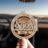 Class Of 2023 Ambitious Persevering Hard Working Flexible - Custom Name Wooden Ornament - Graduation Gifts | 306IHPNPOR627