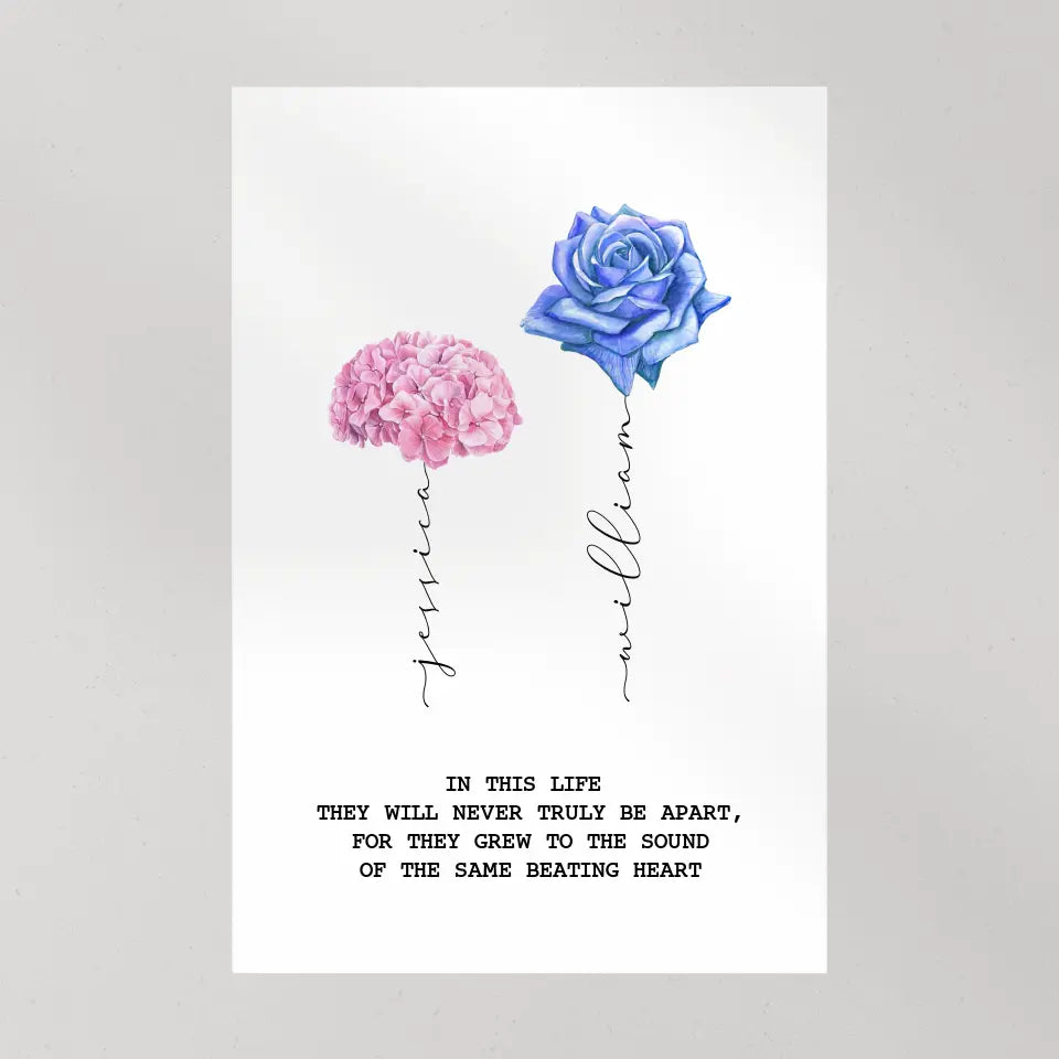 In This Life They Will Never Truly Be Apart - Custom Canvas Poster - Birthday Gìft For Friends