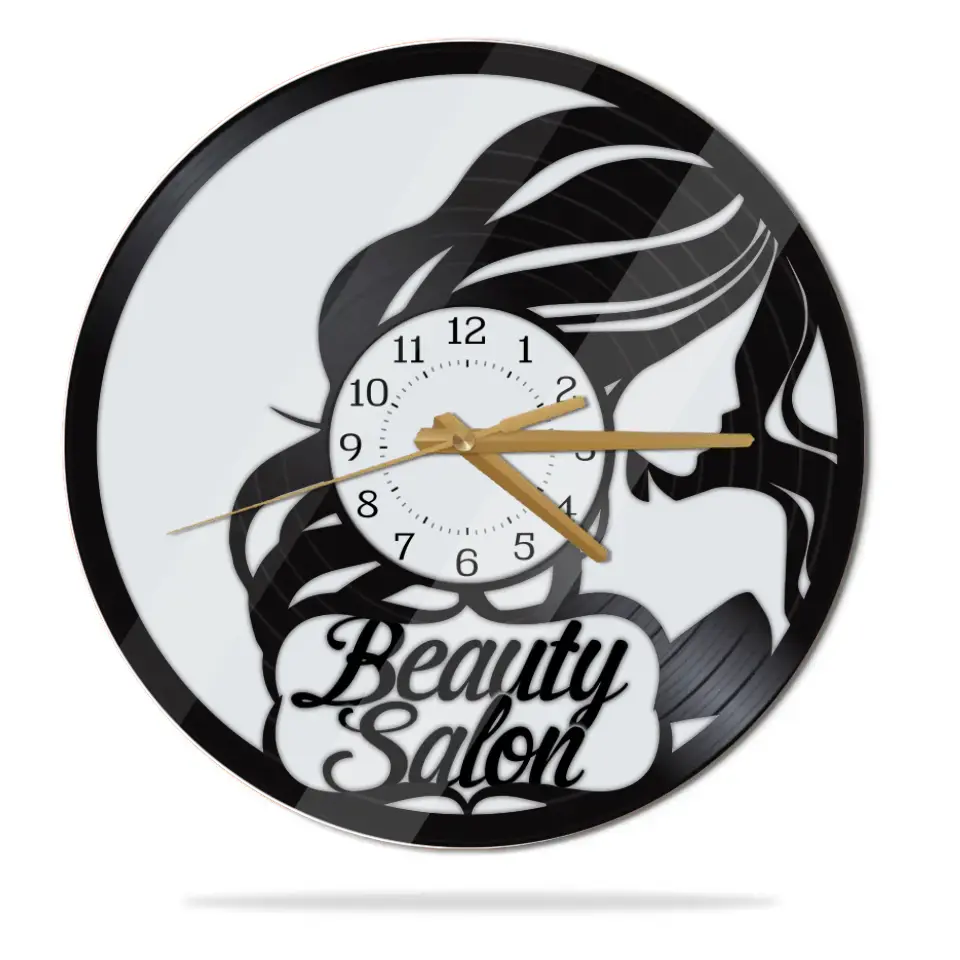Beauty Salon - Special Wall Clock - Best Gift For Hairdressers For Hairstylists For Him/Her - Hair Salon Decor - 306IHPNPWC652