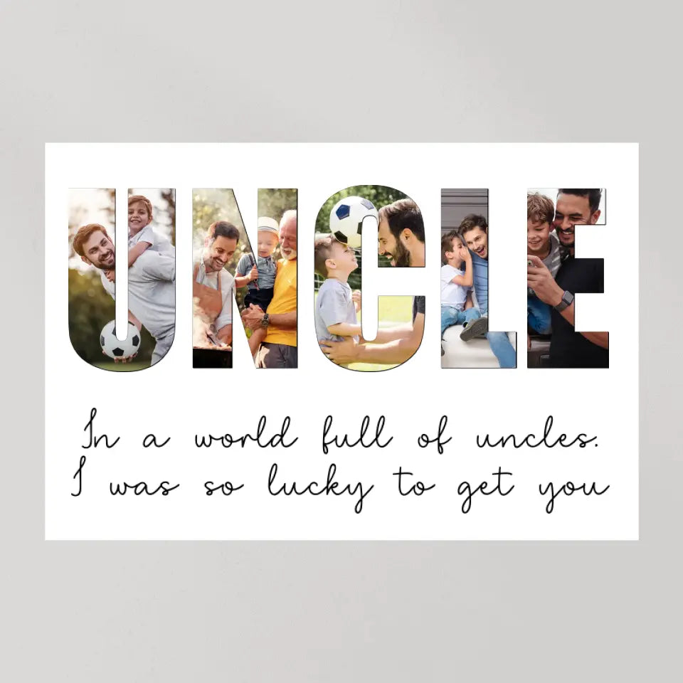 In A World Full Of Uncles - Personalized c Canvas - Gift For Uncle | 306IHPBNCA754