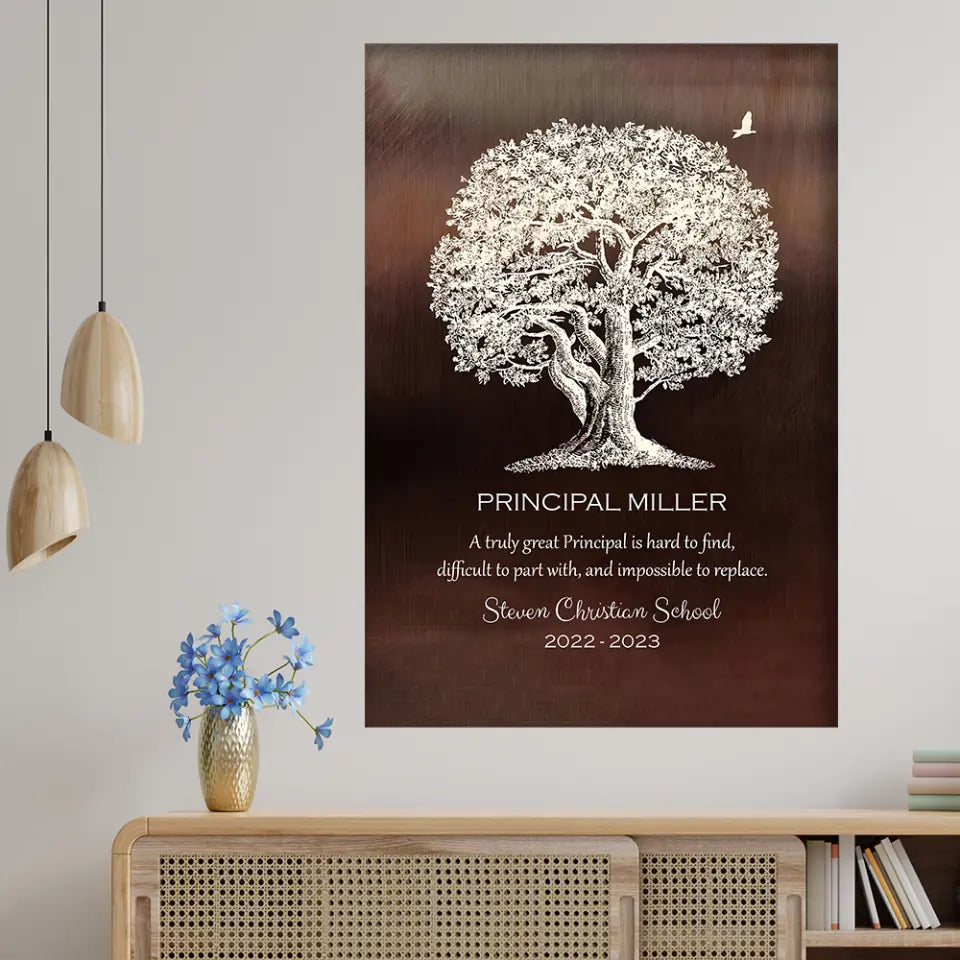 A Truly Great Principal Is Hard To Find - Personalized Canvas - Gift For Principal | 212IHPNPCA775