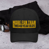 More Fun Than Two Double Age-Year-Olds, Classic Cap, Birthday Gift For Dad Grandpa Uncle | 306IHPBNCC762