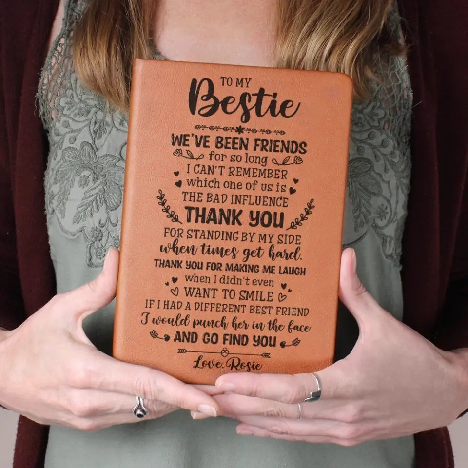 We're Been Friends For So Long - Graphic Leather Journal