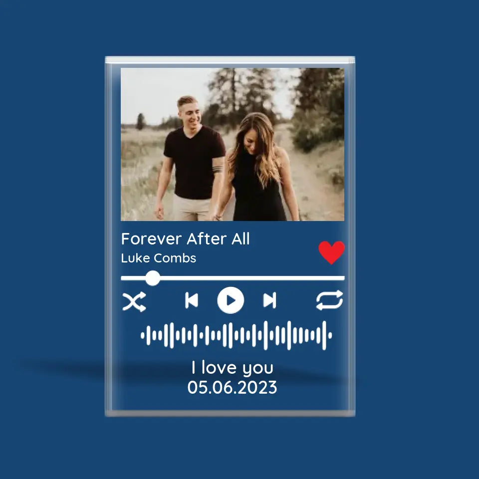 Melody Of Love Personalized Acrylic Plaque