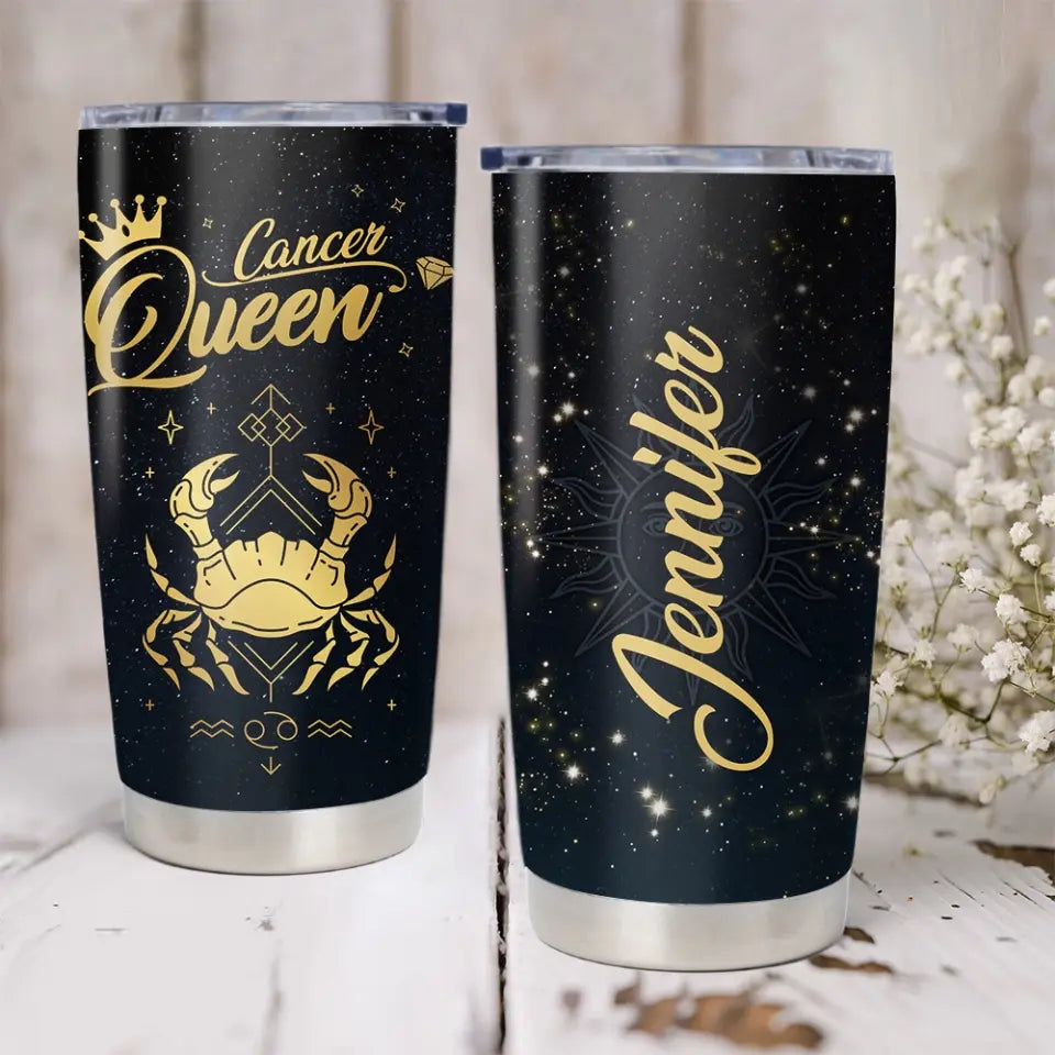 Zodiac Sign In Galaxy Personalized Tumbler