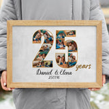25 Years Anniversary Personalized Canvas Wall Art
