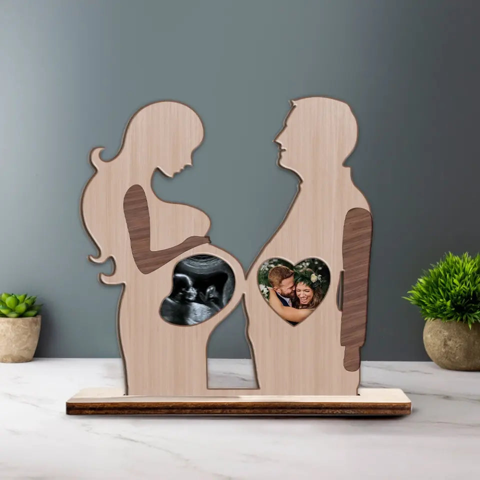 Pregnant Mom New Parents Custom Wooden Plaque Pregnancy Gift