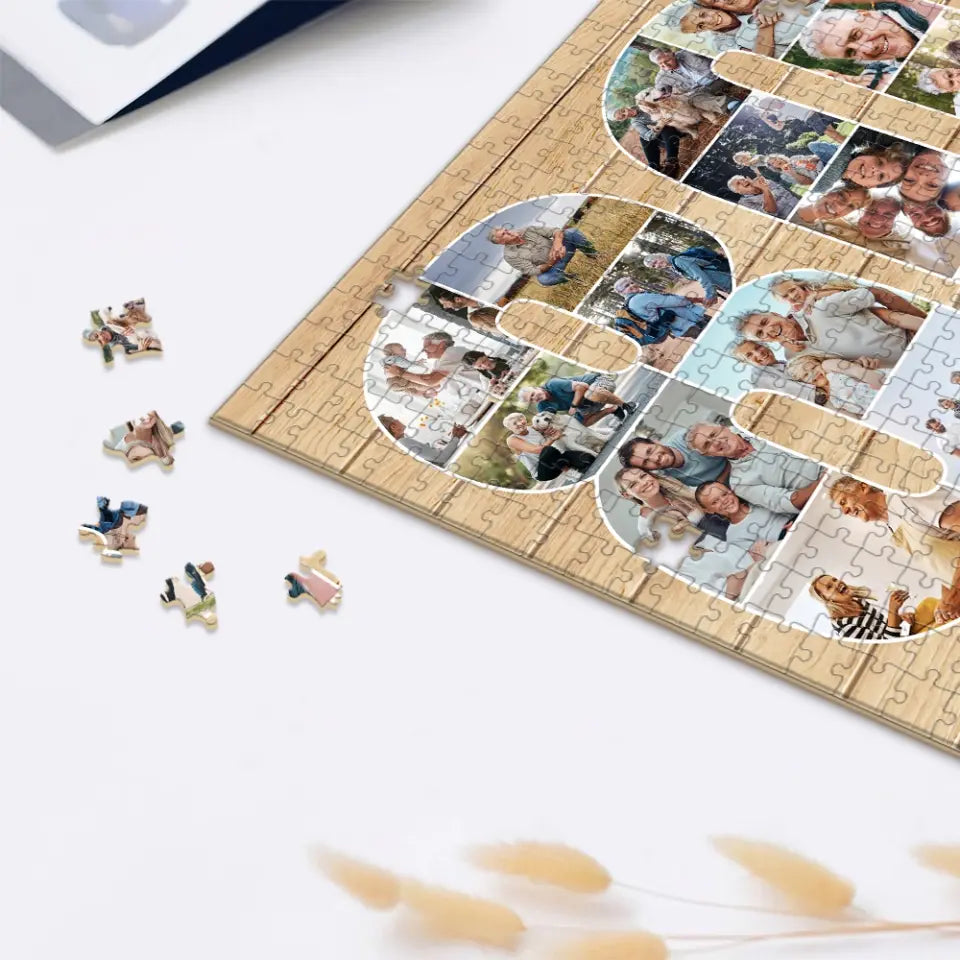 80 Years Birthday Gift - Personalized Puzzle - Birthday Gift For Dad Mom Grandpa Grandma | 306IHPBNPZ786