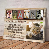 I Can No Other Answer Make But Thanks - Personalized Canvas Poster - Thank You Doctor Gift | 307IHPBNCA682