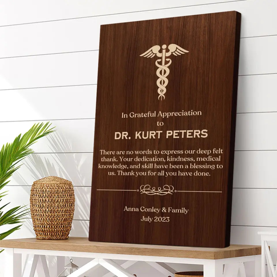 In Grateful Appreciation - Personalized Canvas/Poster - Gifts For Dentist/Medical Student
Pharmacy | 307IHPLNCA845