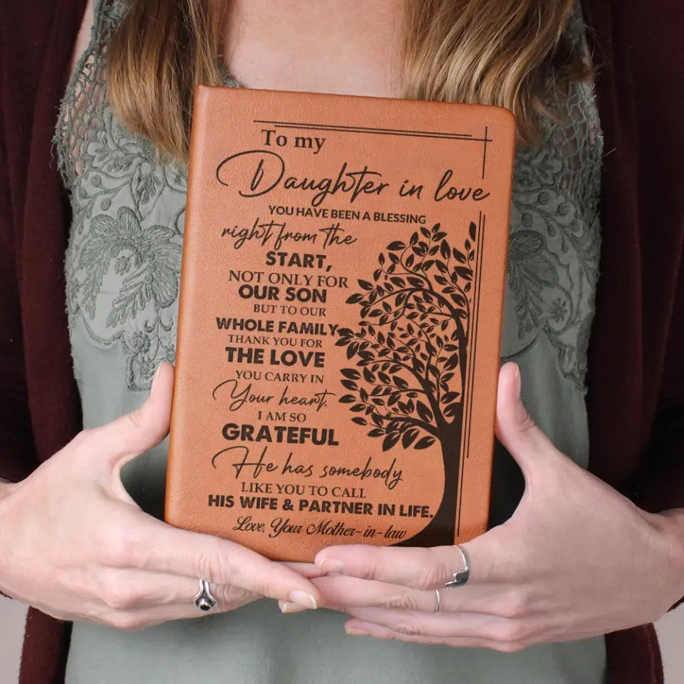 You Have Been A Blessing Right From The Start - Graphic Leather Journal