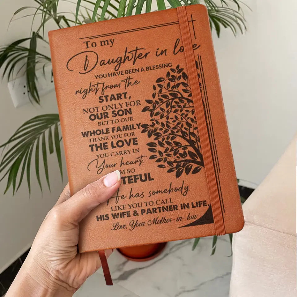 You Have Been A Blessing Right From The Start - Graphic Leather Journal