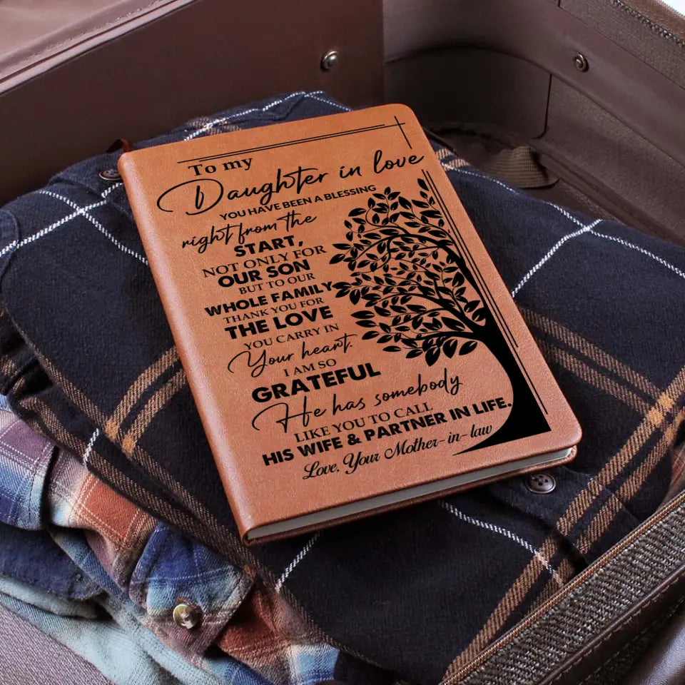 You Have Been A Blessing Right From The Start - Graphic Leather Journal