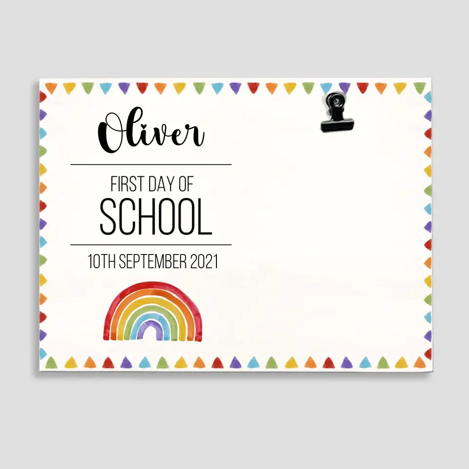 First Day Of School - Personalized Photo Clip Frame - First Day Of School Gift | 308IHPBNPT918
