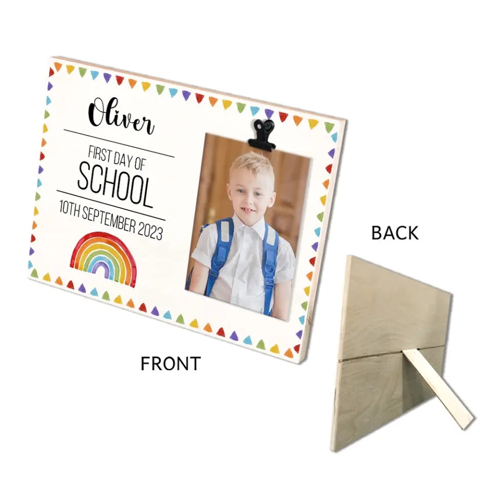 First Day Of School - Personalized Photo Clip Frame - First Day Of School Gift | 308IHPBNPT918