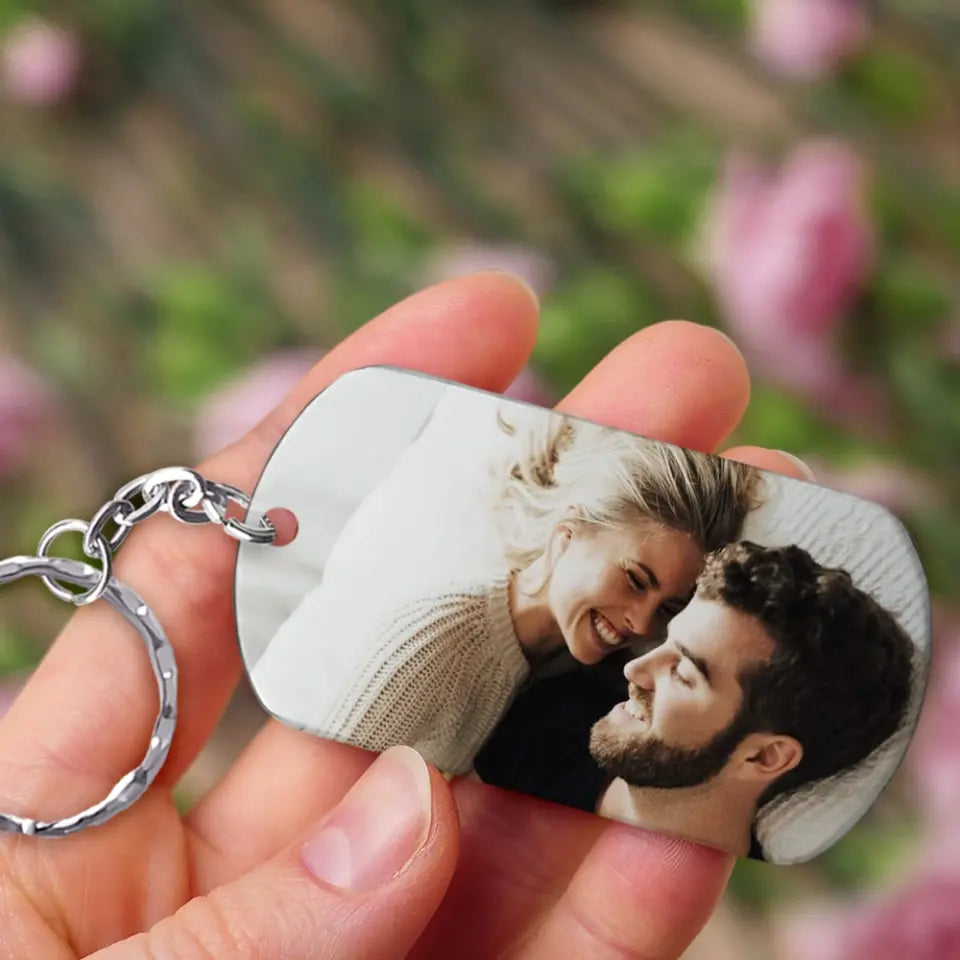 My Soulmate My Everything, Personalized Stainless Steel Keychain, Sweet Gift For Couples