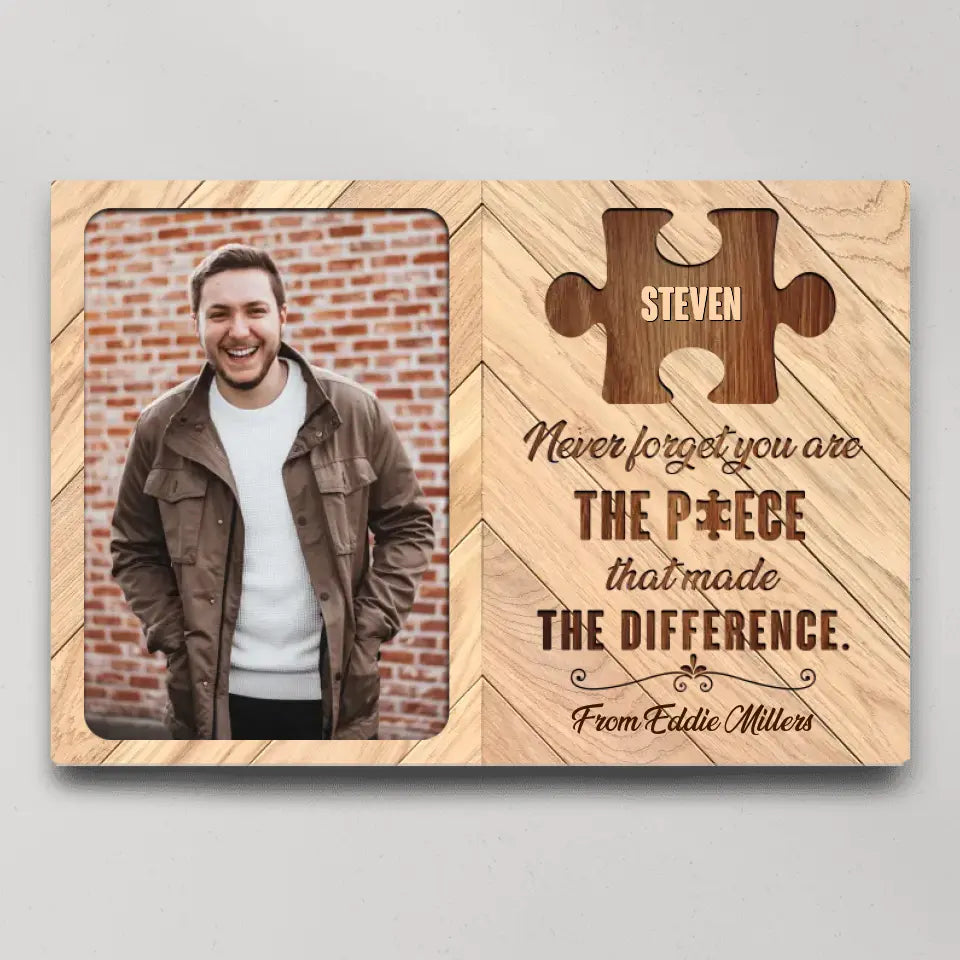 You Are The Piece - Personalized Canvas/Poster - Retirement Gift | 308IHPLNCA403