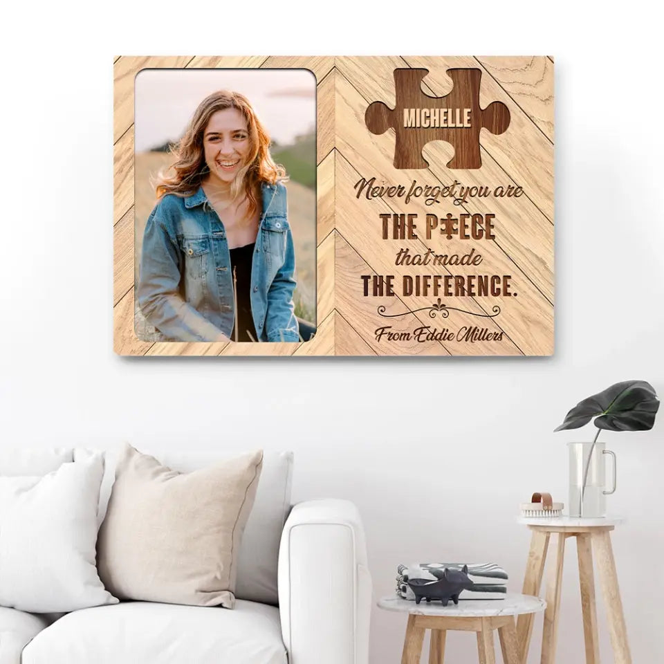 You Are The Piece - Personalized Canvas/Poster - Retirement Gift | 308IHPLNCA403