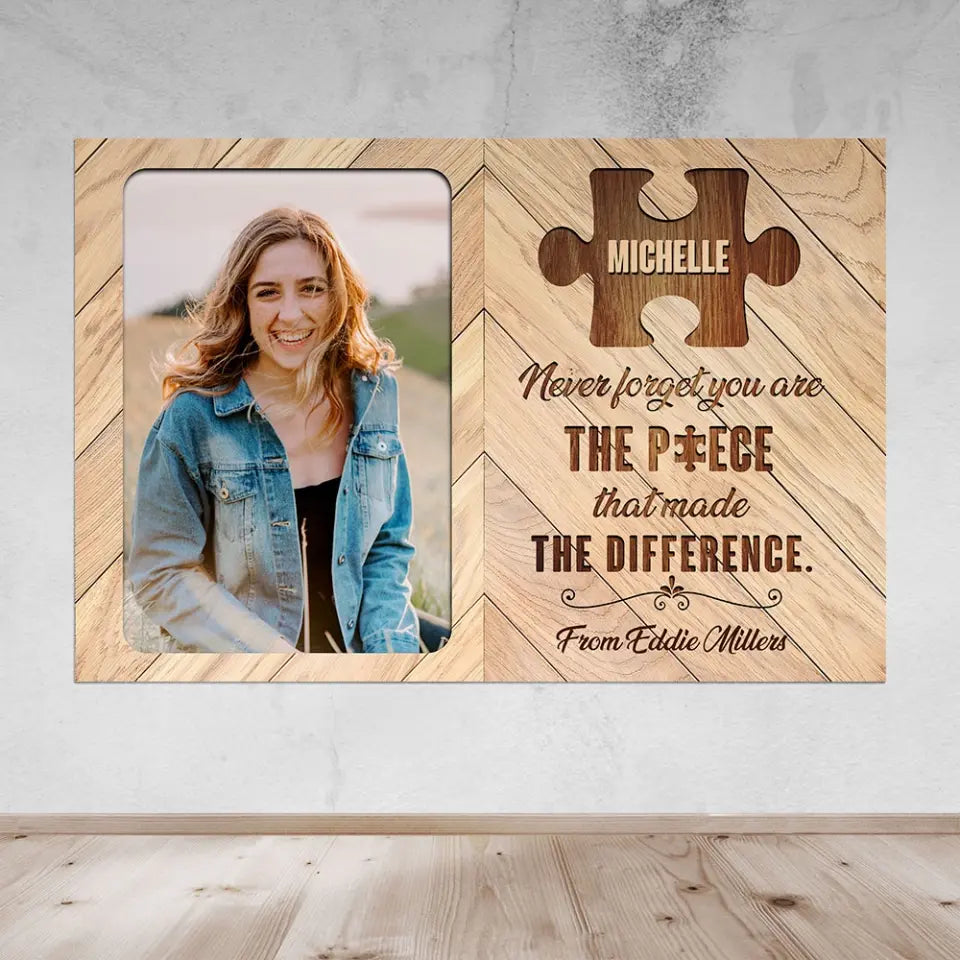 You Are The Piece - Personalized Canvas/Poster - Retirement Gift | 308IHPLNCA403