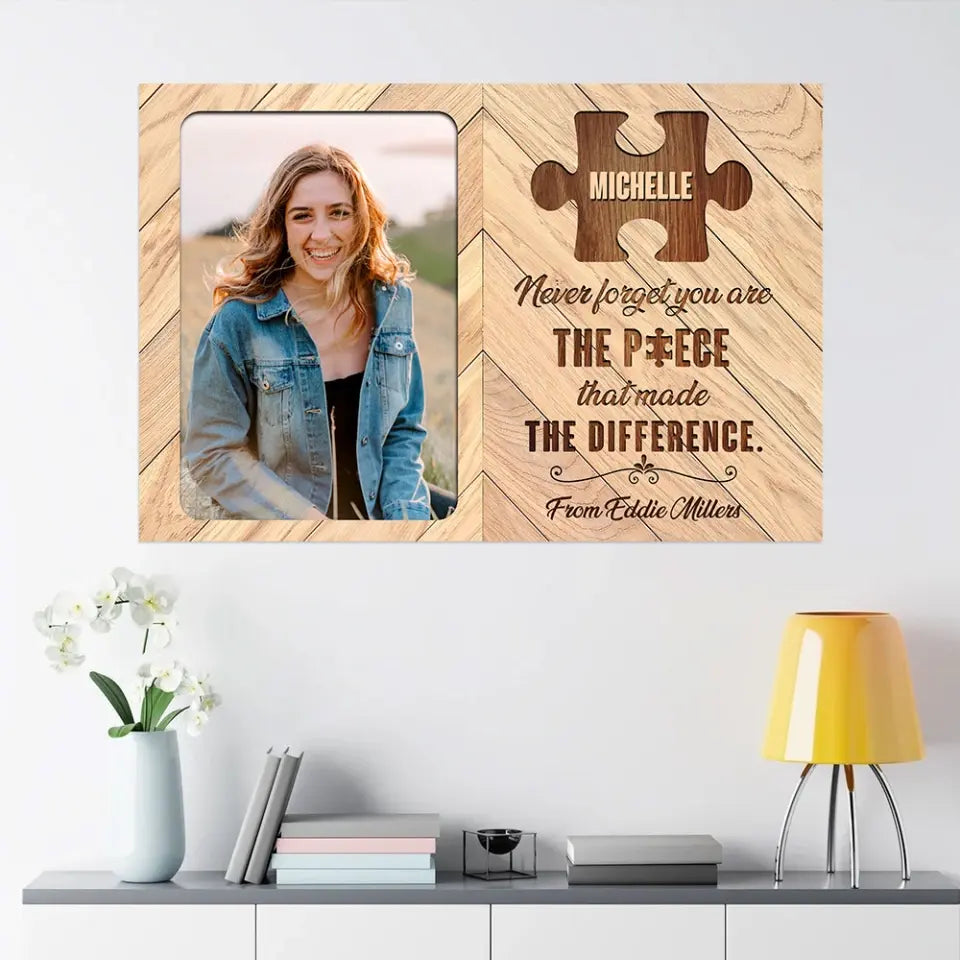 You Are The Piece - Personalized Canvas/Poster - Retirement Gift | 308IHPLNCA403