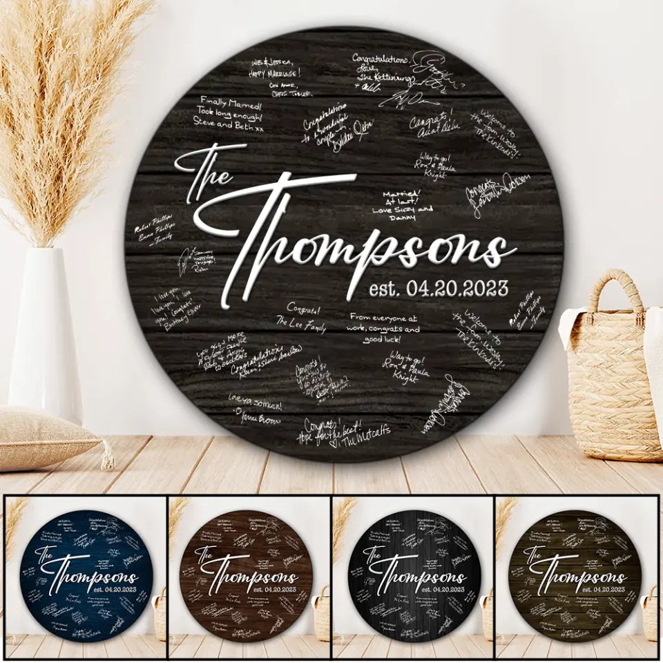 Family Groom To Bride - Personalized Hand Writing Art Piece - Best Wedding Gift For Him/Her For Husband/Wife On Anniversary - 304IHPNPLP045