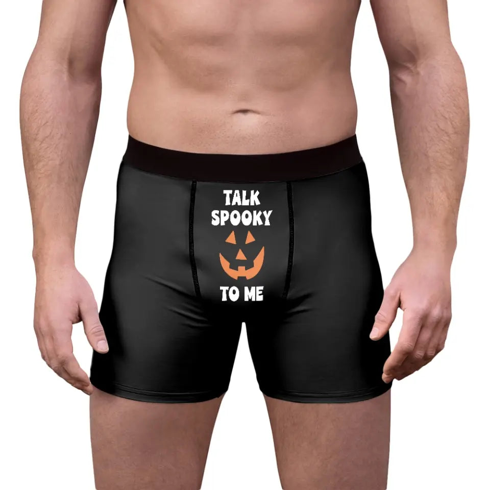 Halloween Underwear, Funny Boxer Briefs, Gift For Husband, Gifts For Boyfriend | 308IHPNPMB964