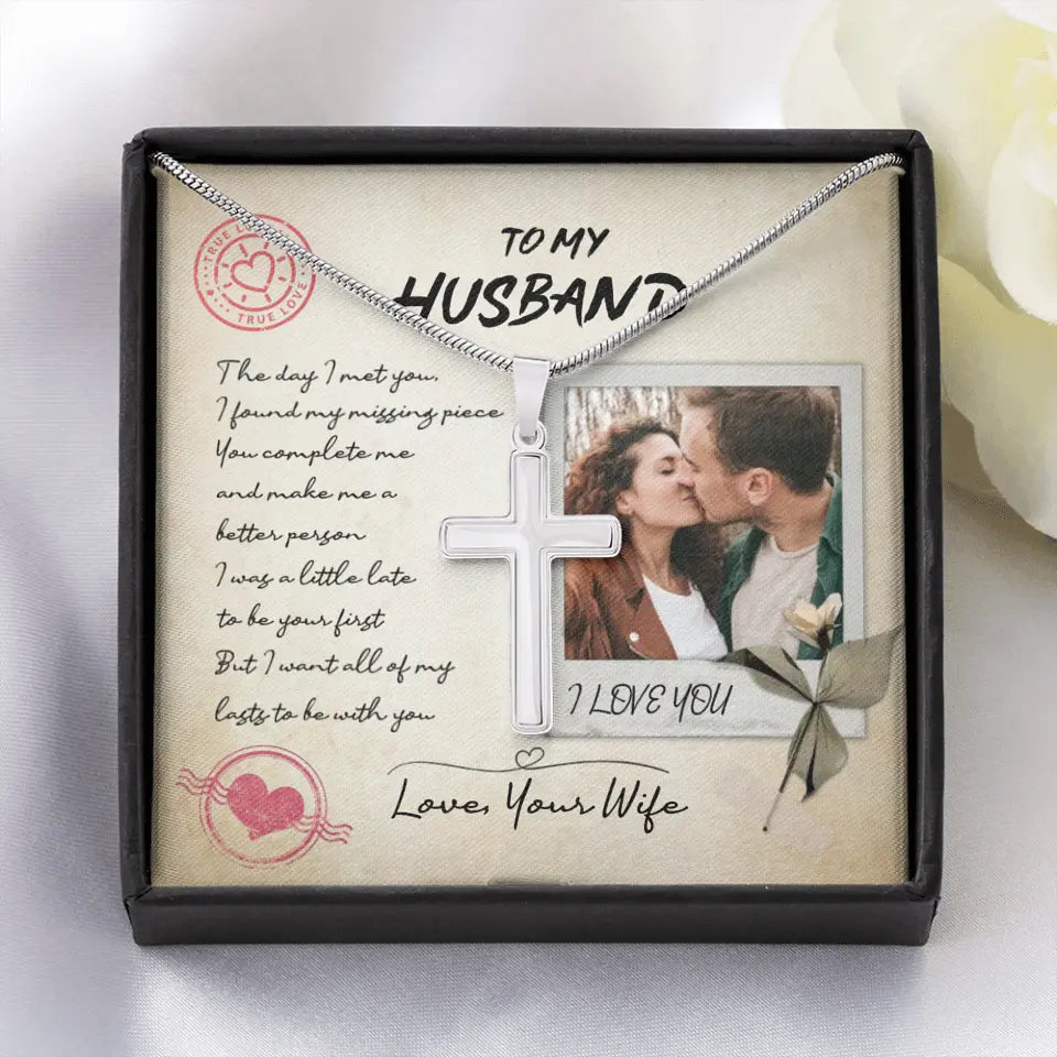 Personalized Valentine Gifts - The Day I Met You I Found My Missing Piece Personalized Necklace