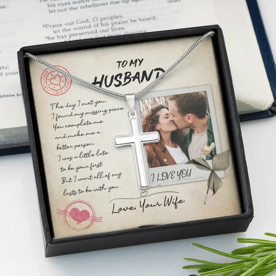 Personalized Valentine Gifts - The Day I Met You I Found My Missing Piece Personalized Necklace