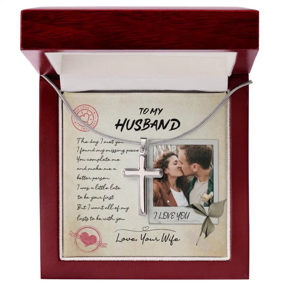 Personalized Valentine Gifts - The Day I Met You I Found My Missing Piece Personalized Necklace